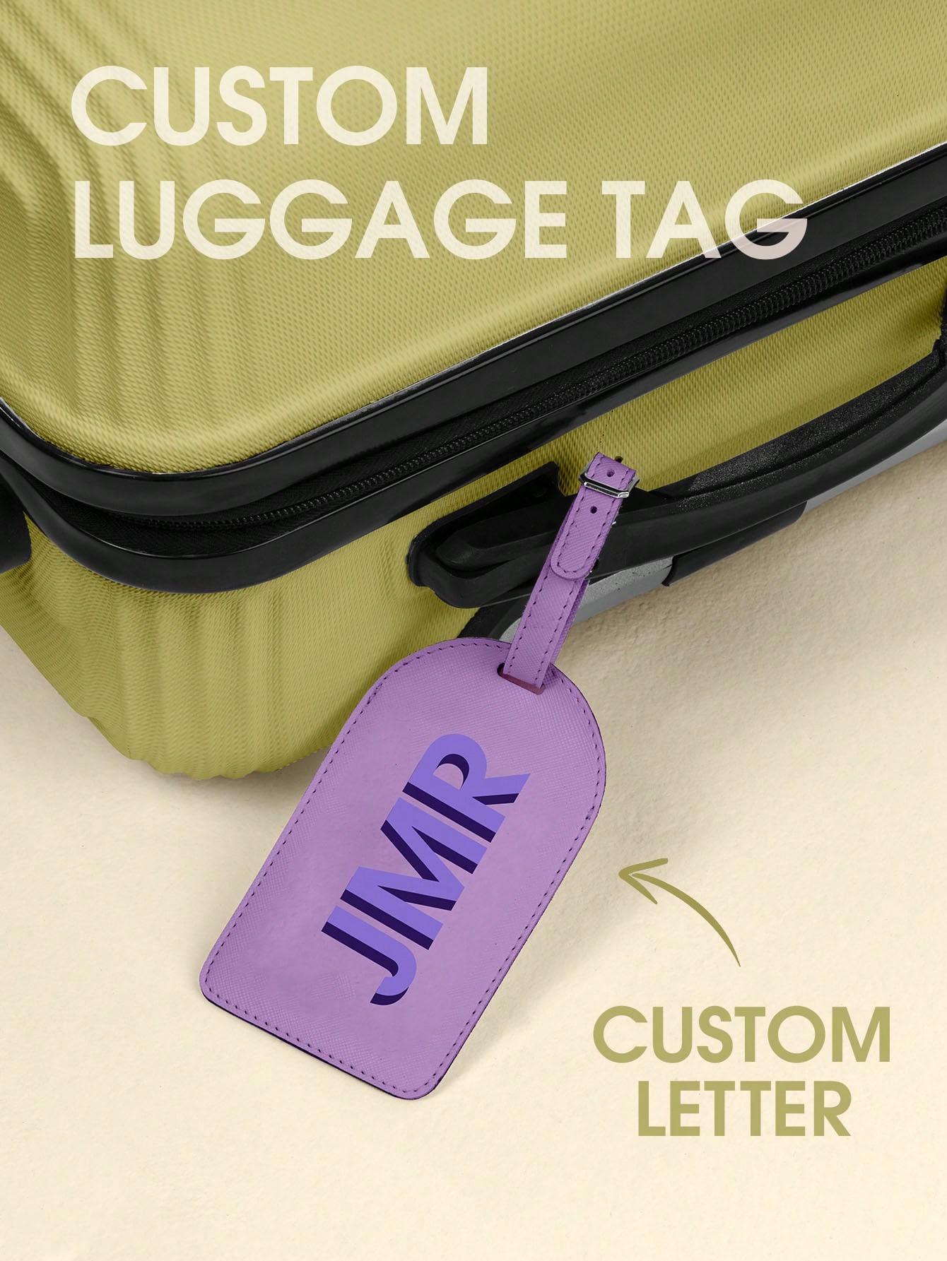Travel Accessories For Men - Personalizowana zawieszka do bagażu z inicjałem,