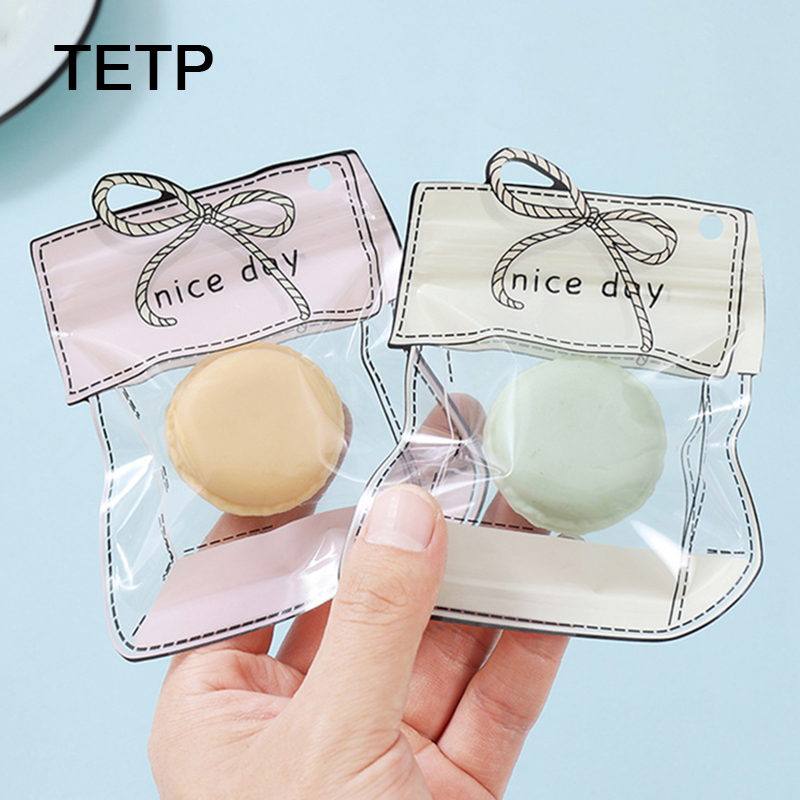 Reusable Zip Bag - TETP 100 szt. Różowe/Zielone Torebki Strunowe
