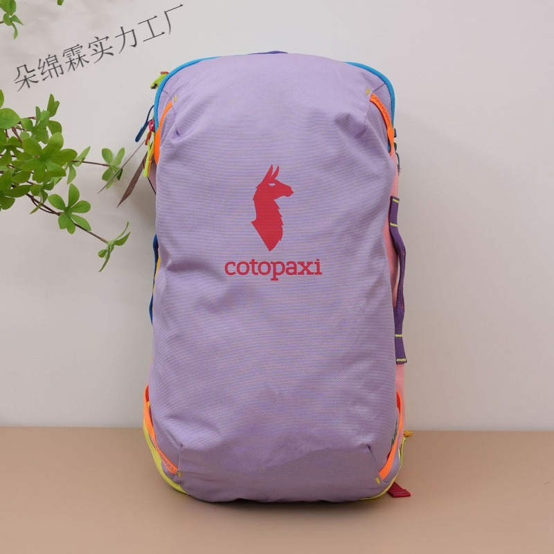 Travel Accessories For Men - Wodoodporny Plecak z Blokami Kolorów Męski