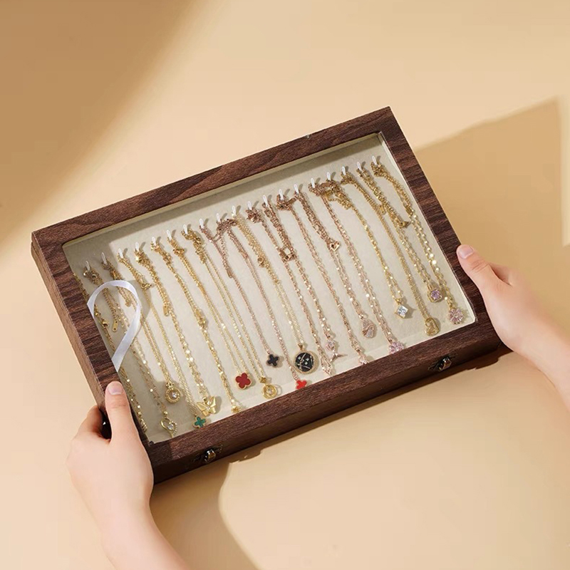 Accessories Travel Jewelry Box - Drewniane Pudełko na Biżuterię Ślub Mama