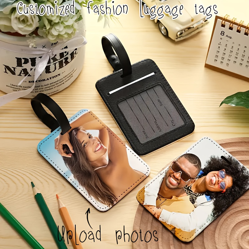 Travel Accessories Meaning - Personalizowane skórzane zawieszki do bagażu ze