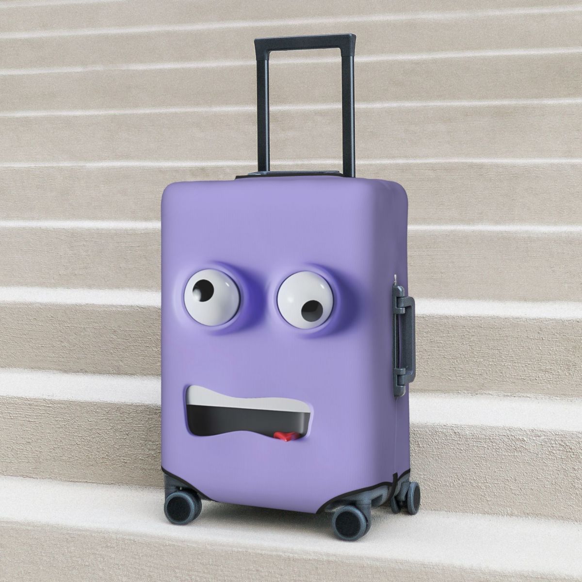 Travel Accessories To 3D Print - Zabawny Pokrowiec na Walizkę z Nadrukiem
