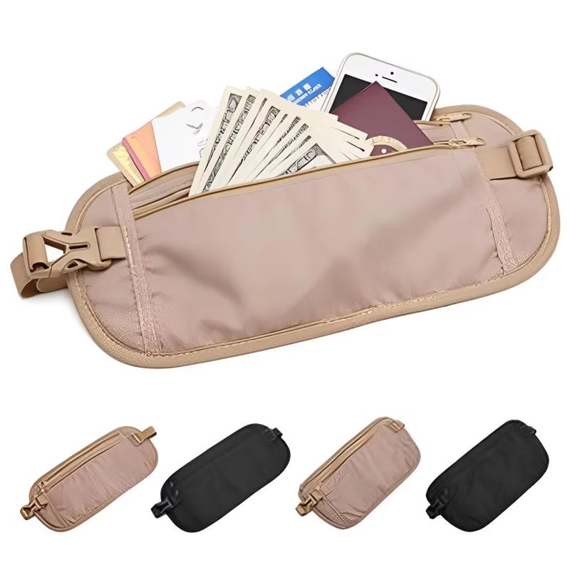Money Belt Hidden - Saszetka biodrowa sportowa do biegania, niewidoczna
