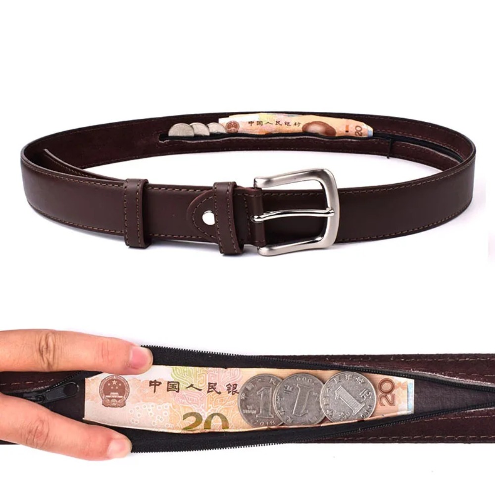 Money Belt Hidden - Pasek zabezpieczający z zamkiem błyskawicznym do