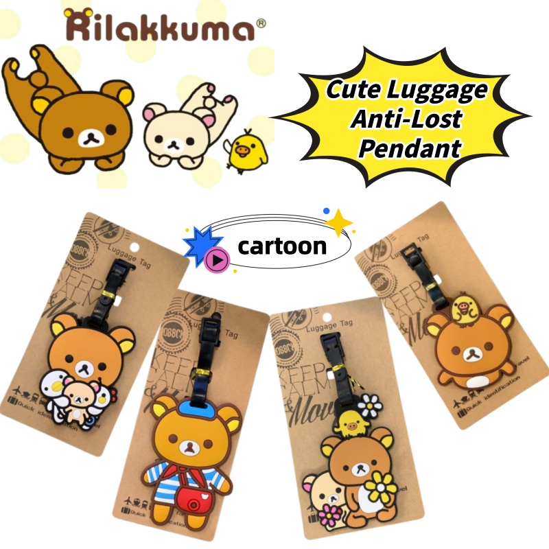 Travel Accessories Set - Rilakkuma Kreatywna Personalizowana Zawieszka do Bagażu,