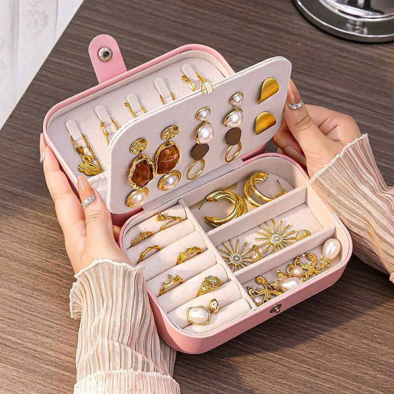 Accessories Travel Jewelry Box - Przenośne mini pudełko na biżuterię z