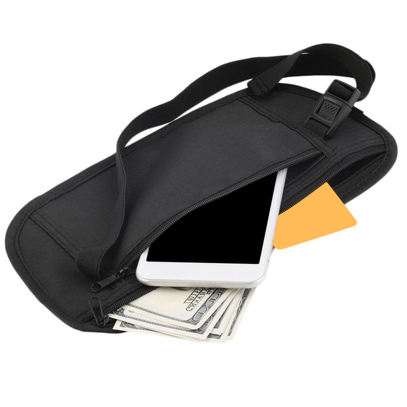 Money Belt Hidden - Niewidoczne podróżne saszetki biodrowe na paszport