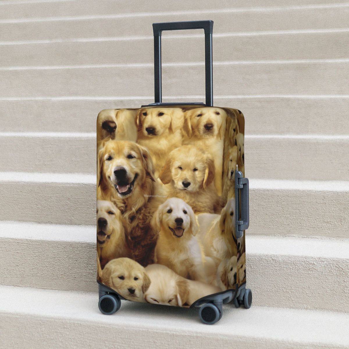 Travel Accessories To 3D Print - Pokrowiec na walizkę Golden Dog Animals