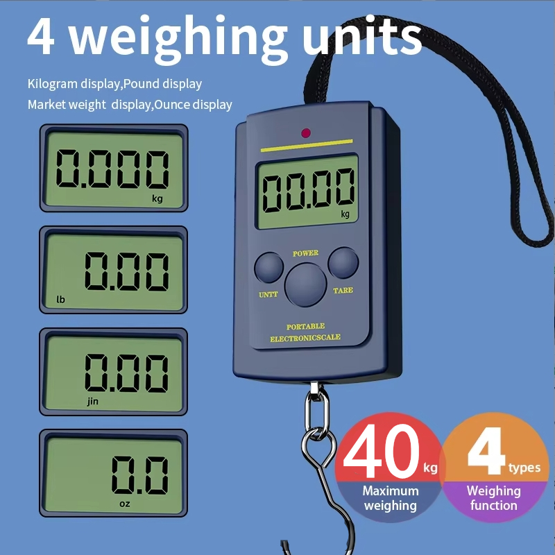 Luggage Scale Hanging - 1 szt. Wielofunkcyjna Mini Waga Elektroniczna
