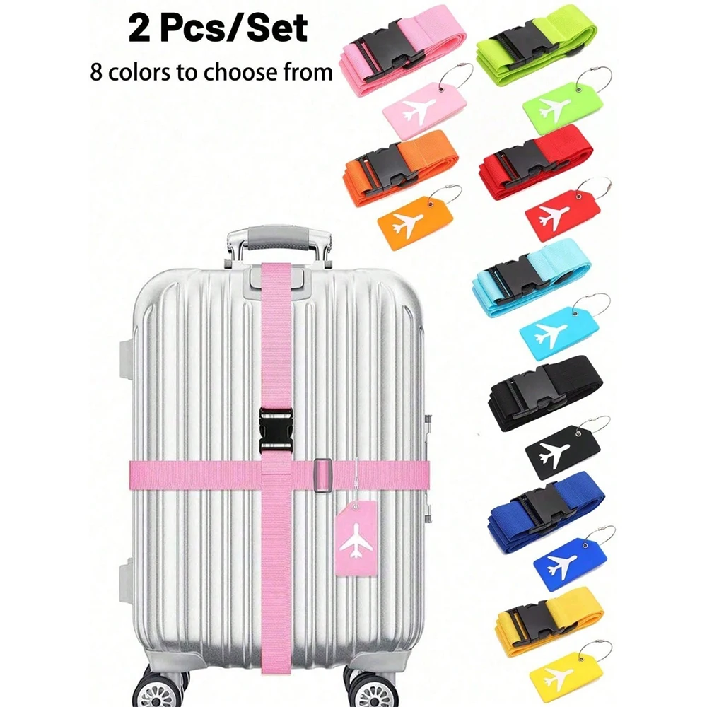 Travel Accessories Luggage Straps - Zestaw pasków do bagażu z zawieszką