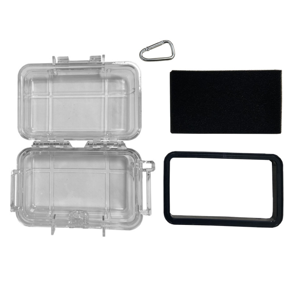 Accessories Travel Jewelry Box - Mini przenośny wodoodporny schowek przezroczysty, odporny