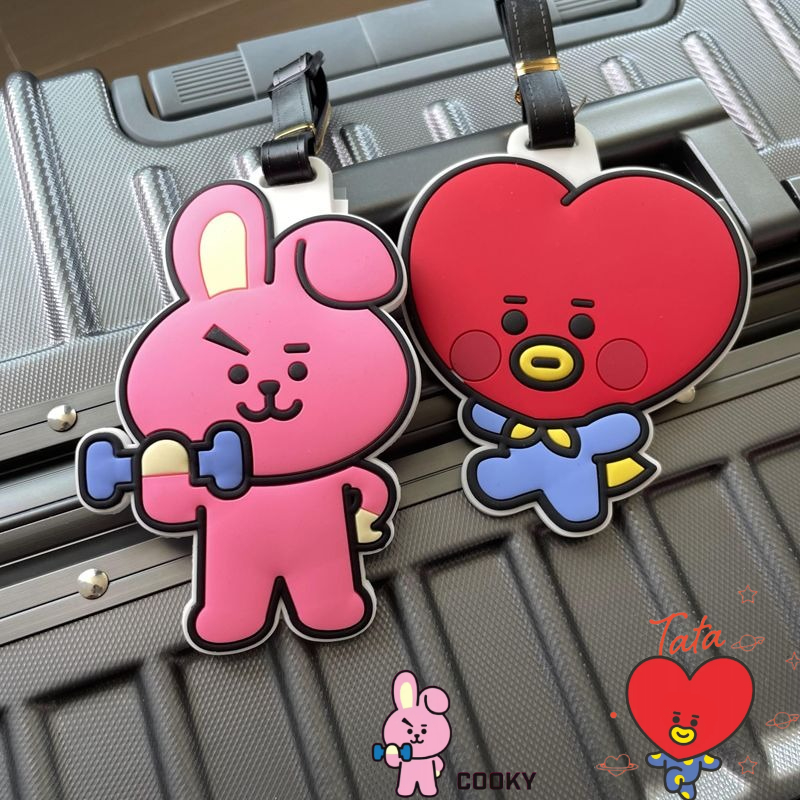 Travel Accessories Set - Uroczy breloczek BT21, kreskówkowy, kawaii, unisex,