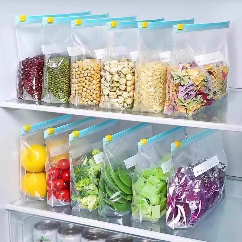 Reusable Zip Bag - Torby do przechowywania żywności z zamkiem