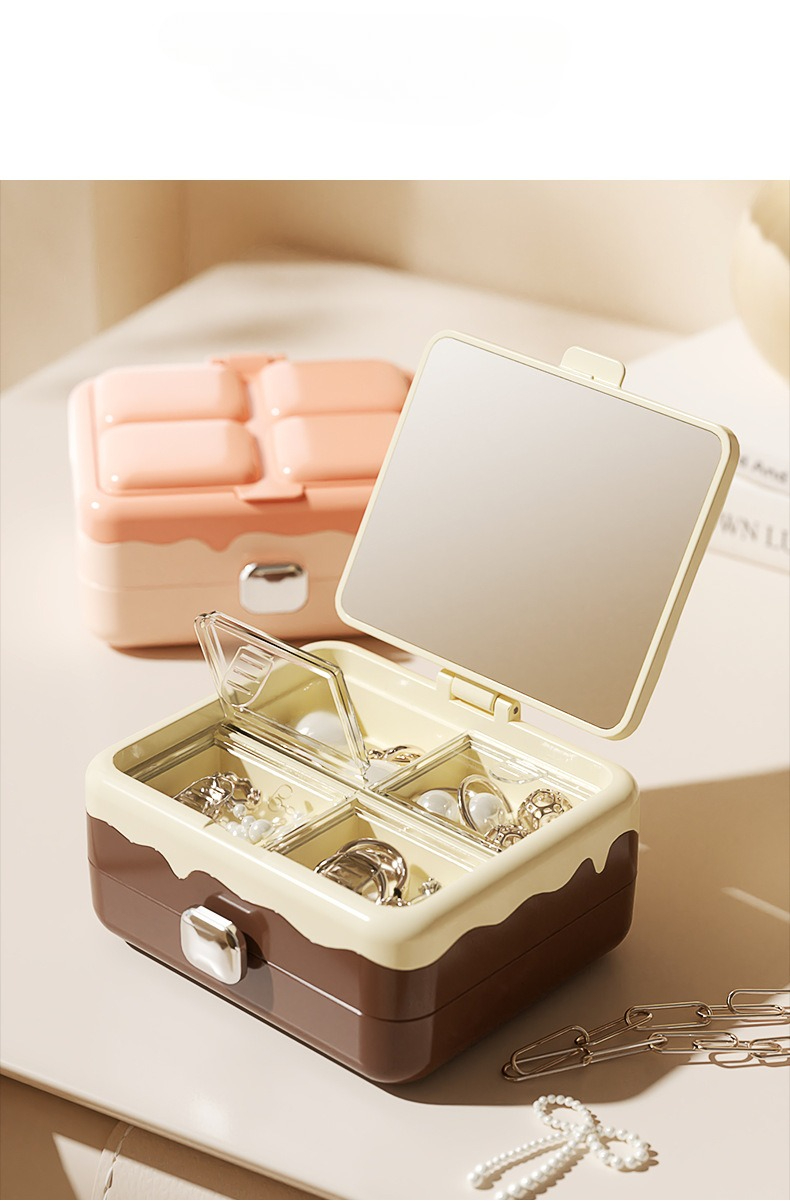 Accessories Travel Jewelry Box - Przenośny organizer na biżuterię Mini pudełko