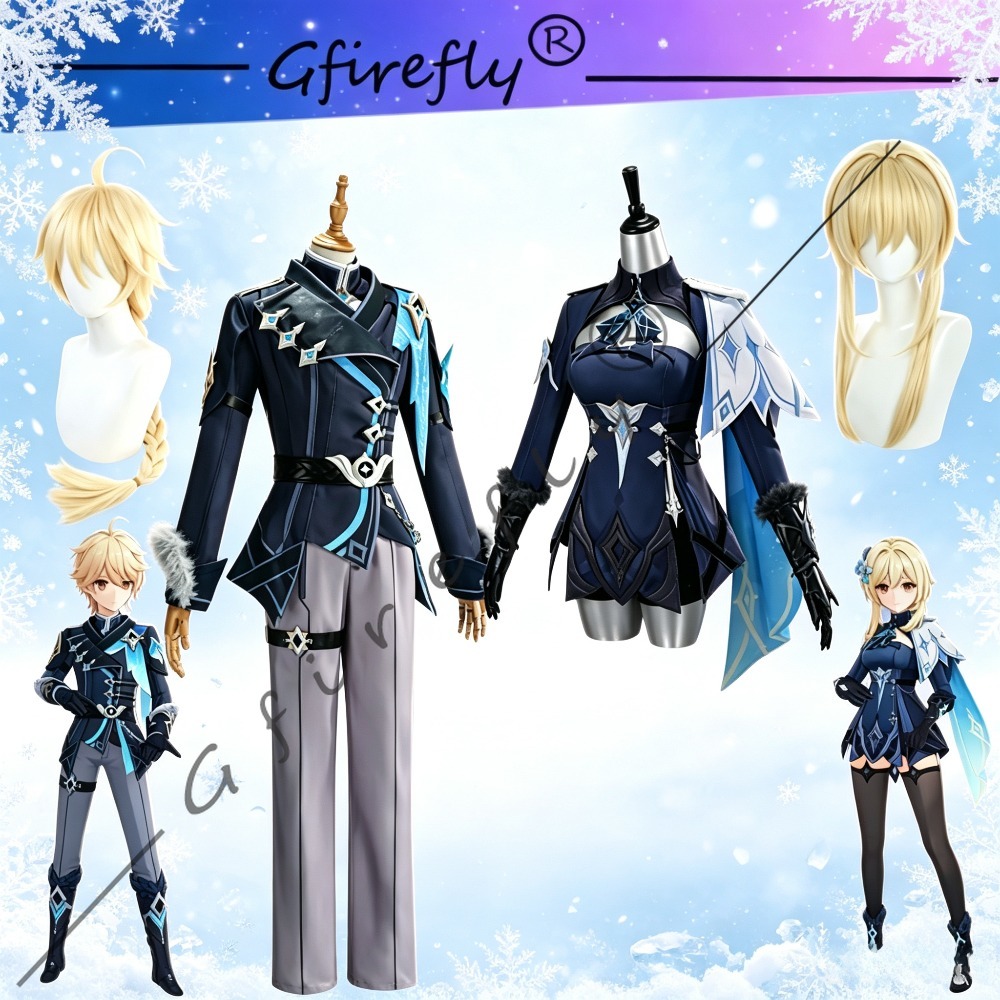Travel Accessories Set - Kostium cosplayowy Genshin Impact Traveler Lumine