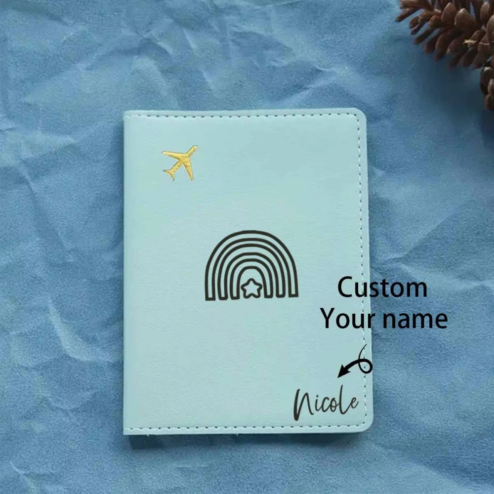 Travel Accessories Meaning - Spersonalizowana okładka na paszport z imieniem,