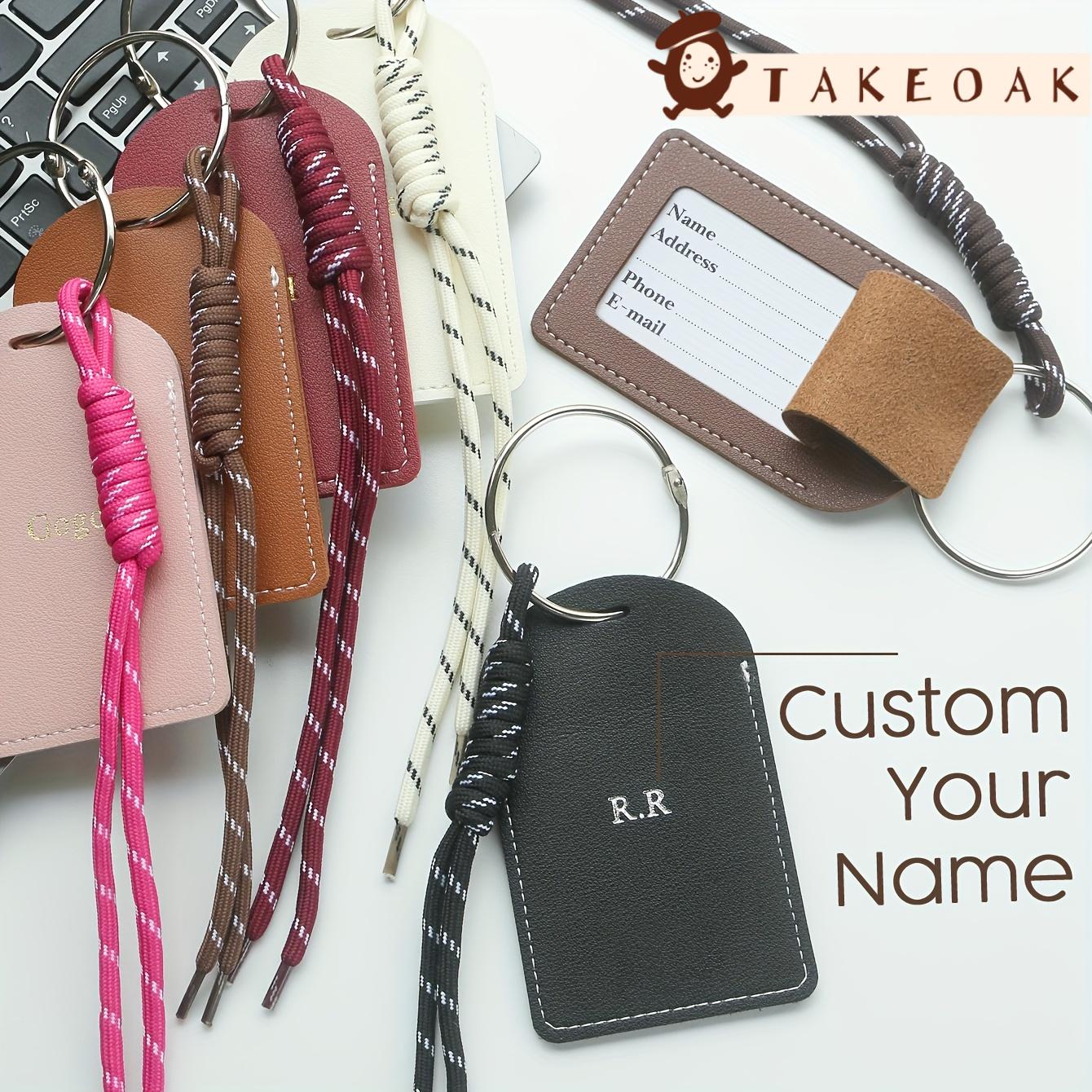 Travel Accessories Luggage Straps - Personalizowana, skórzana zawieszka do bagażu z