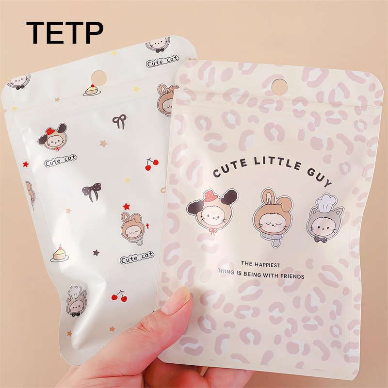 Reusable Zip Bag - TETP 100 szt. Aluminiowe Torebki z