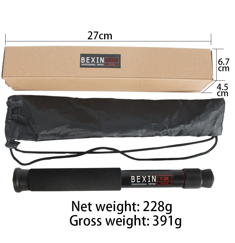 Travel Accessories Highpoint - BEXIN P256 Elastyczny aluminiowy monopod do