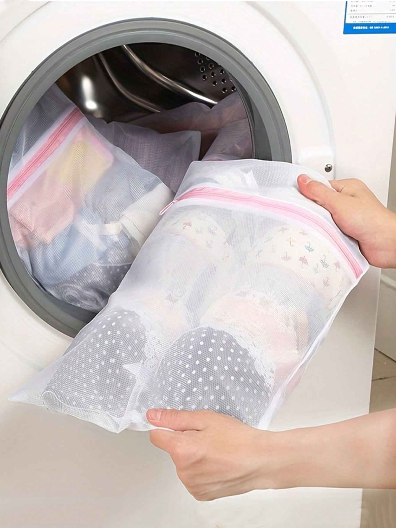 Reusable Zip Bag - 3 szt./zestaw Woreczki do prania z