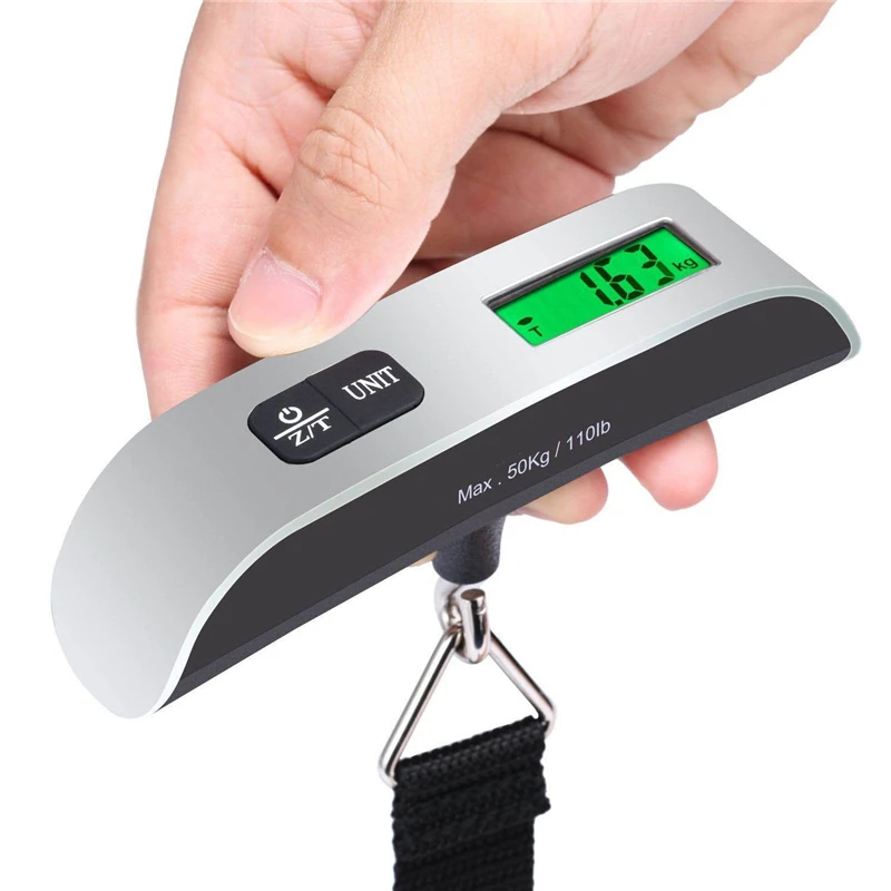 Luggage Scale Hanging - Waga elektroniczna przenośna z wyświetlaczem LCD,