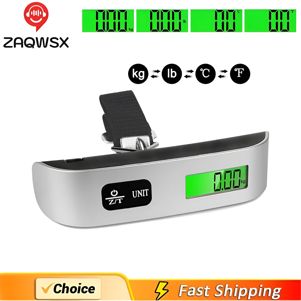 Luggage Scale Hanging - Przenośna waga cyfrowy wyświetlacz LCD 110lb/50kg
