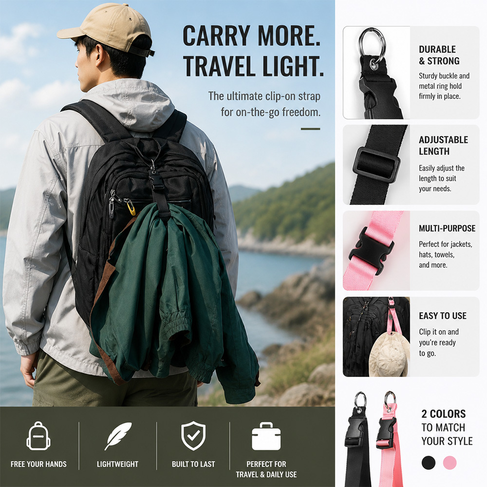 Travel Accessories Luggage Straps - Przenośny pasek bagażowy z zabezpieczeniem przed