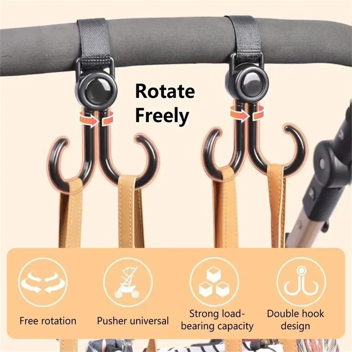 Obrotowe podwójne haczyki Akce – Travel Accessories Baby recenzja i cena
