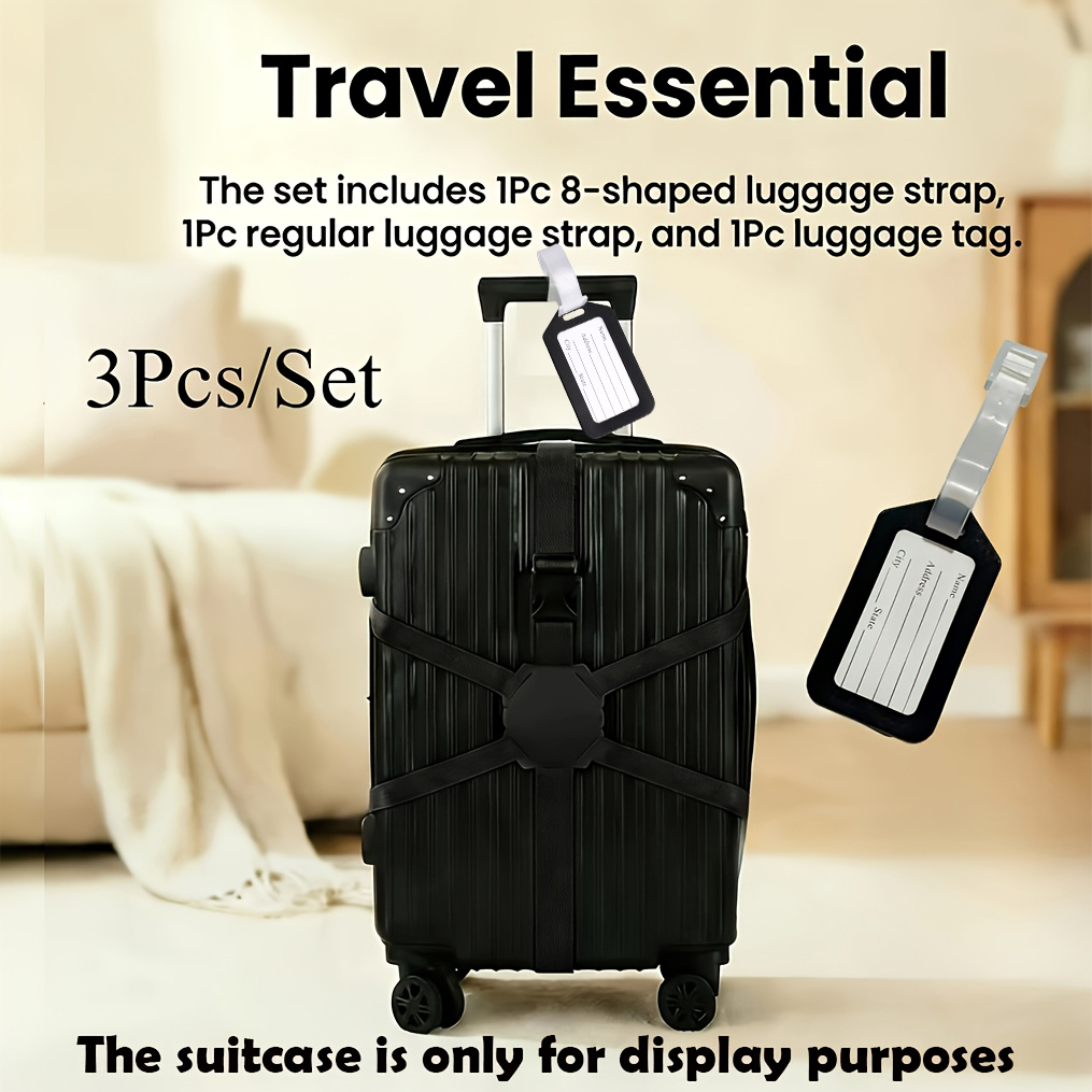 3-częściowy zestaw (2 paski do – Travel Accessories Luggage Straps recenzja i cena