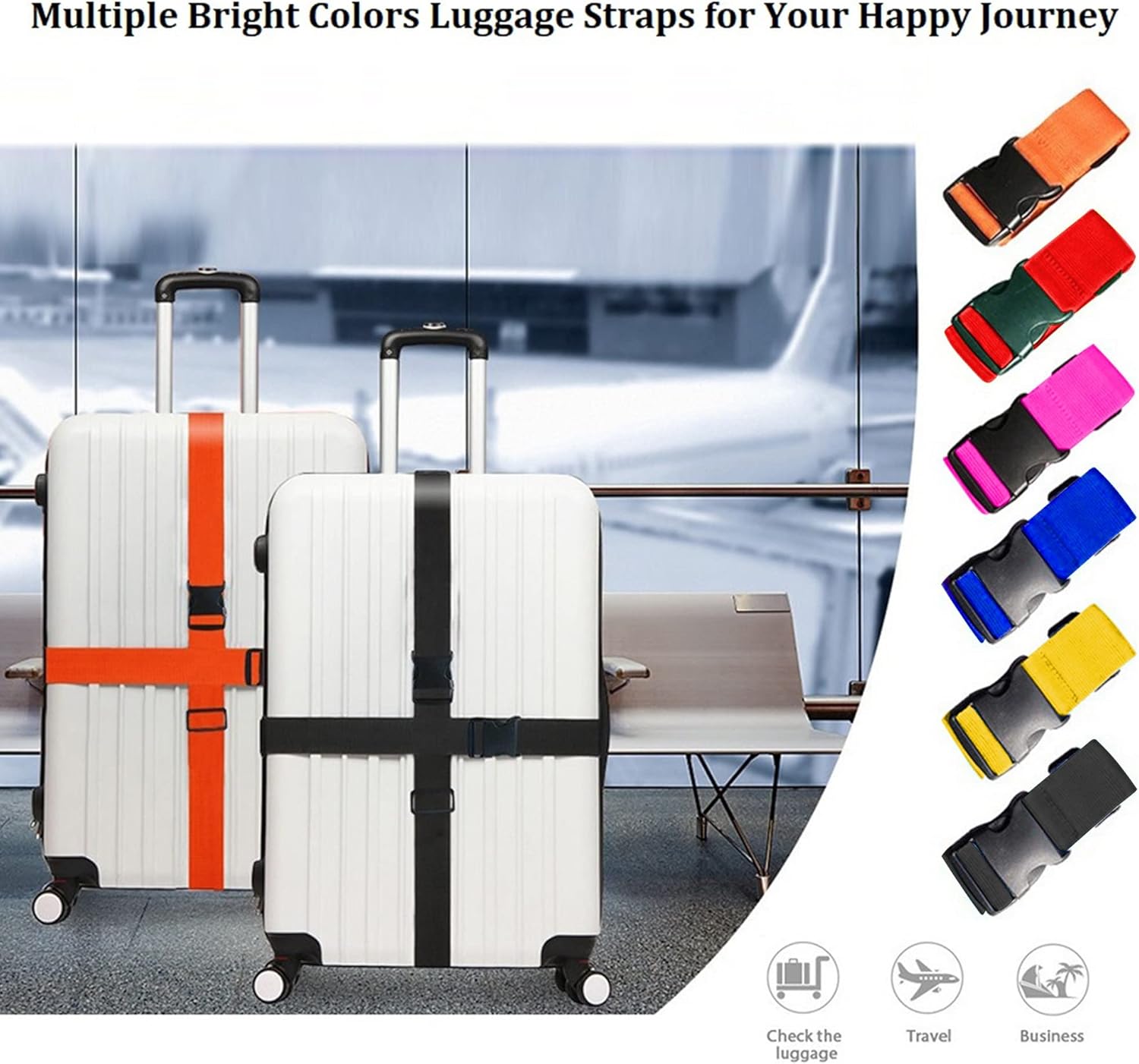 Jasne, regulowane paski do bag – Travel Accessories Luggage Straps recenzja i cena