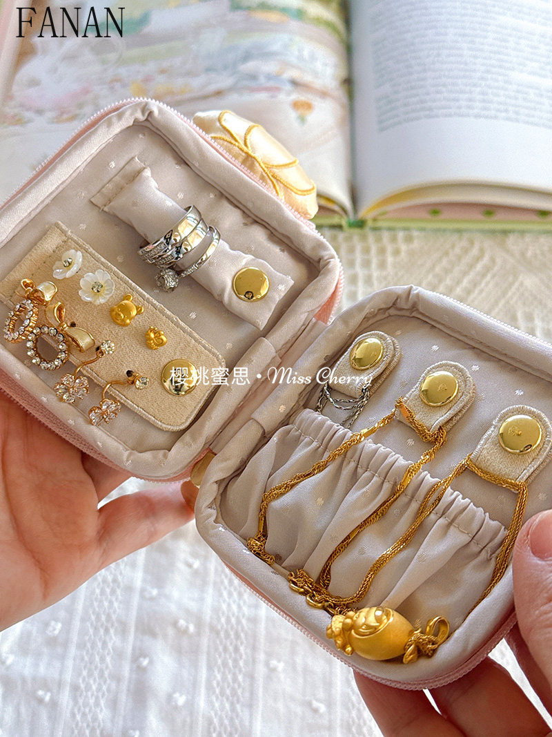 Uroczy, dziewczęcy mini pojemn – Accessories Travel Jewelry Box recenzja i cena