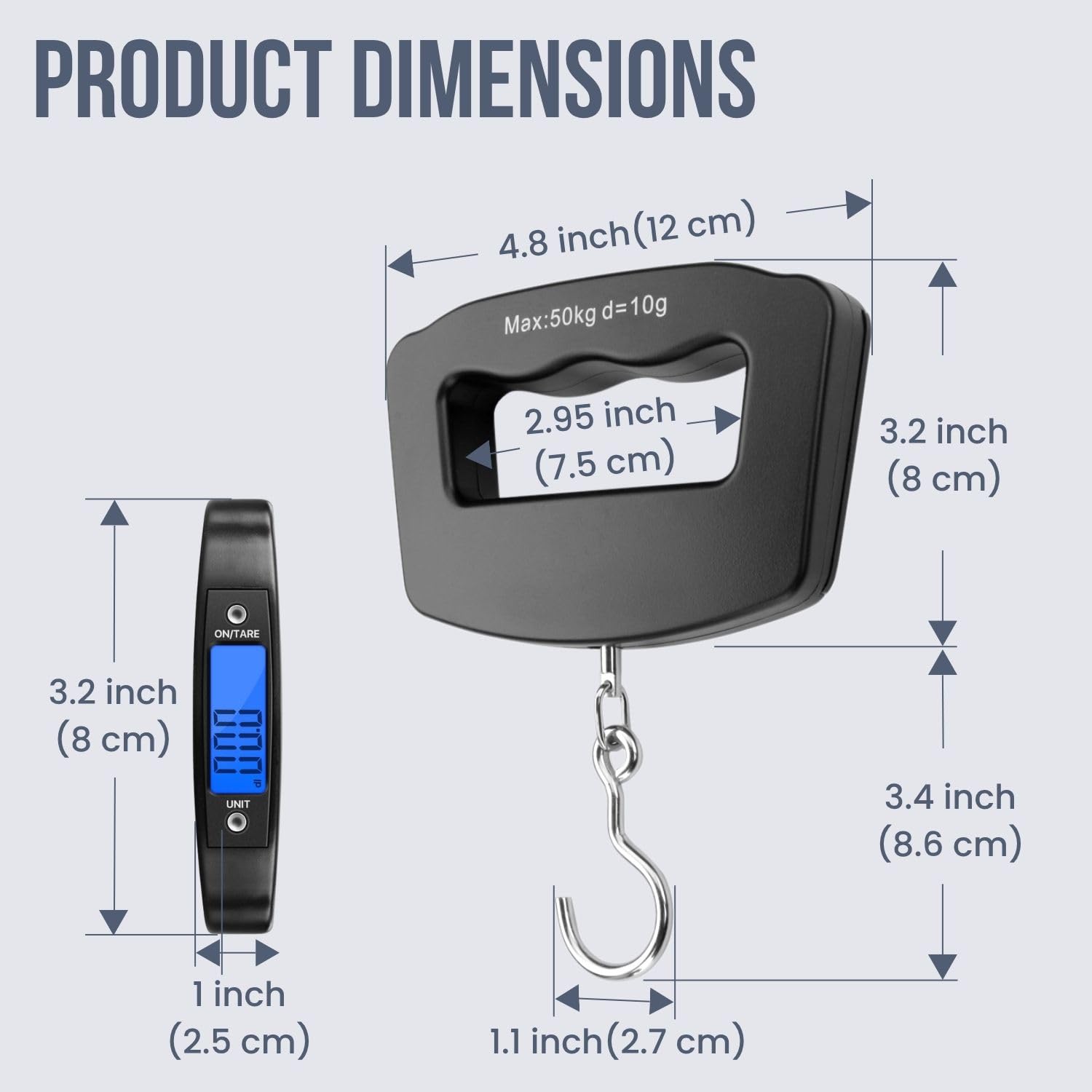 Waga do bagażu 50 kg 10 g, cyf – Luggage Scale Hanging recenzja i cena